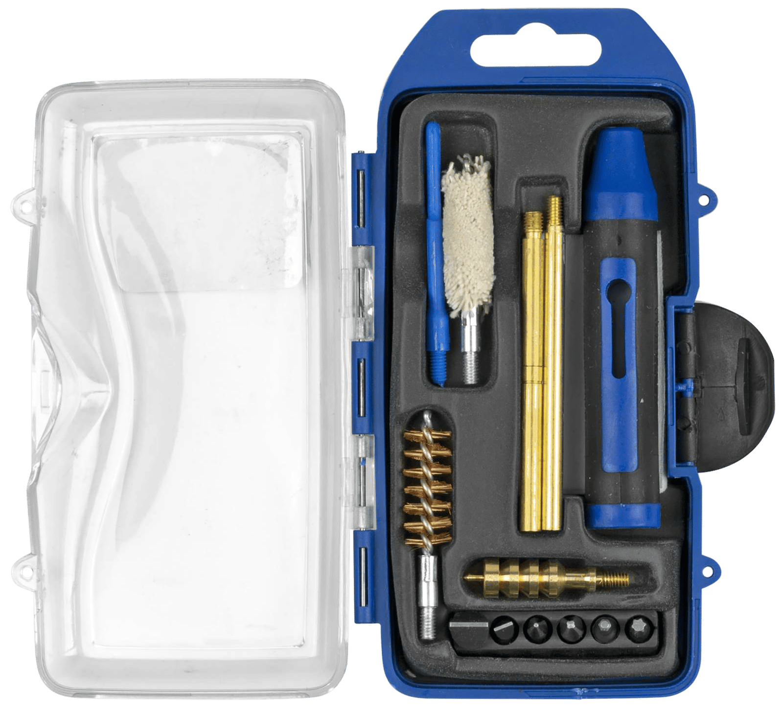 DAC GM45P GunMaster Cleaning Kit 44 Cal & 45 Cal Pistol/14 Pieces Black/Blue