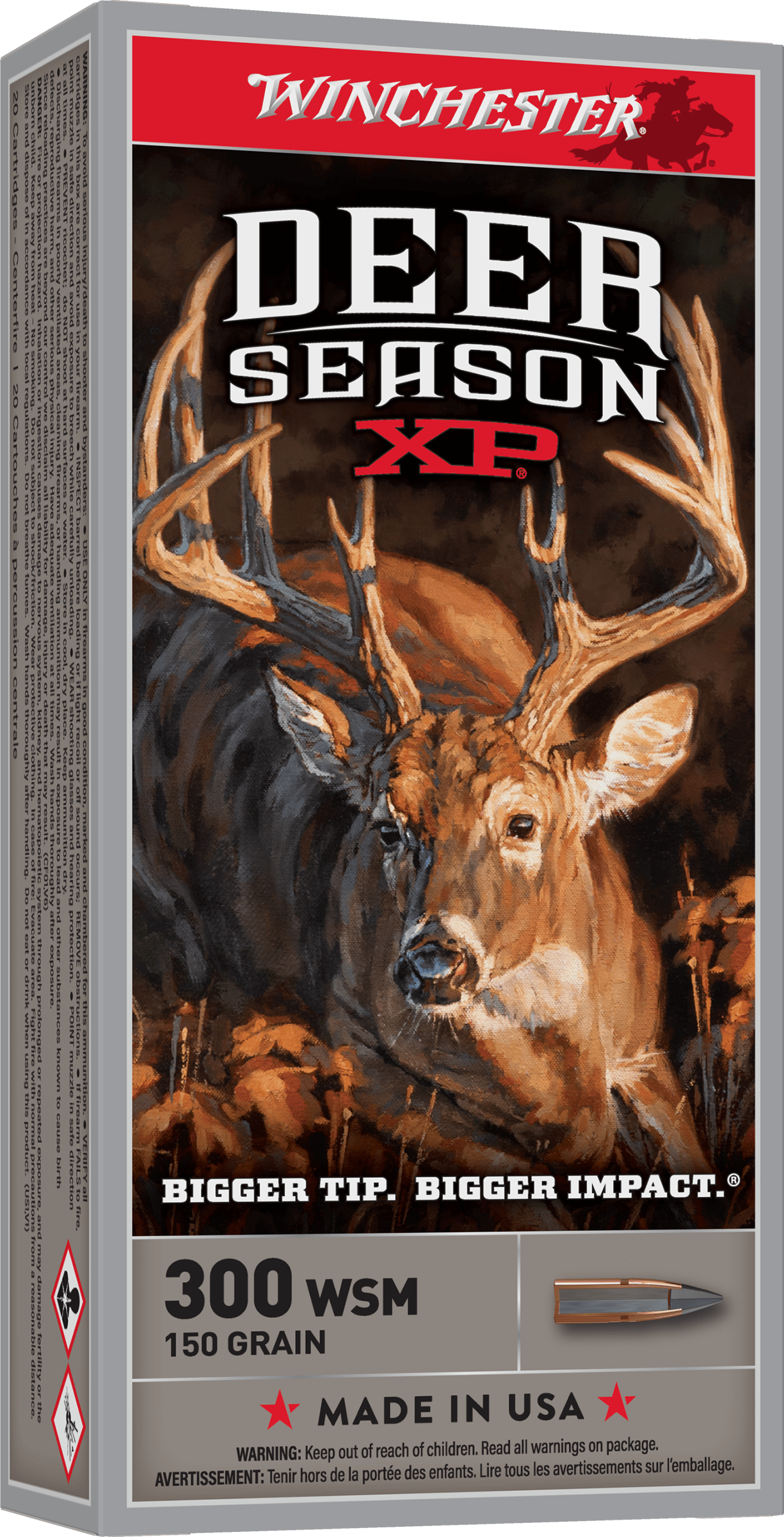 Winchester Ammo X300SDS Deer Season XP 300WSM 150gr Extreme Point 20 Per Box/10 Case