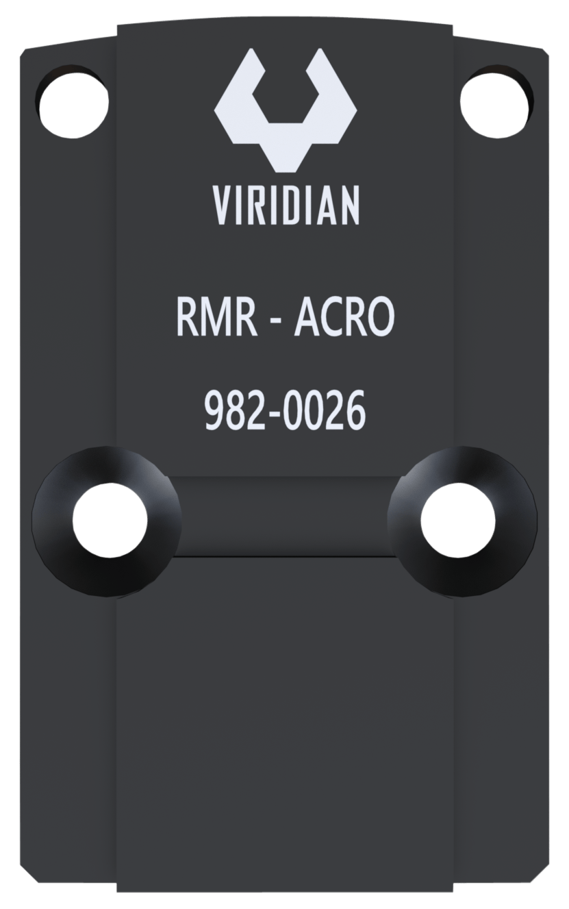 Viridian 9820026 RFX45 RMR Mounting Adapter Black Anodized