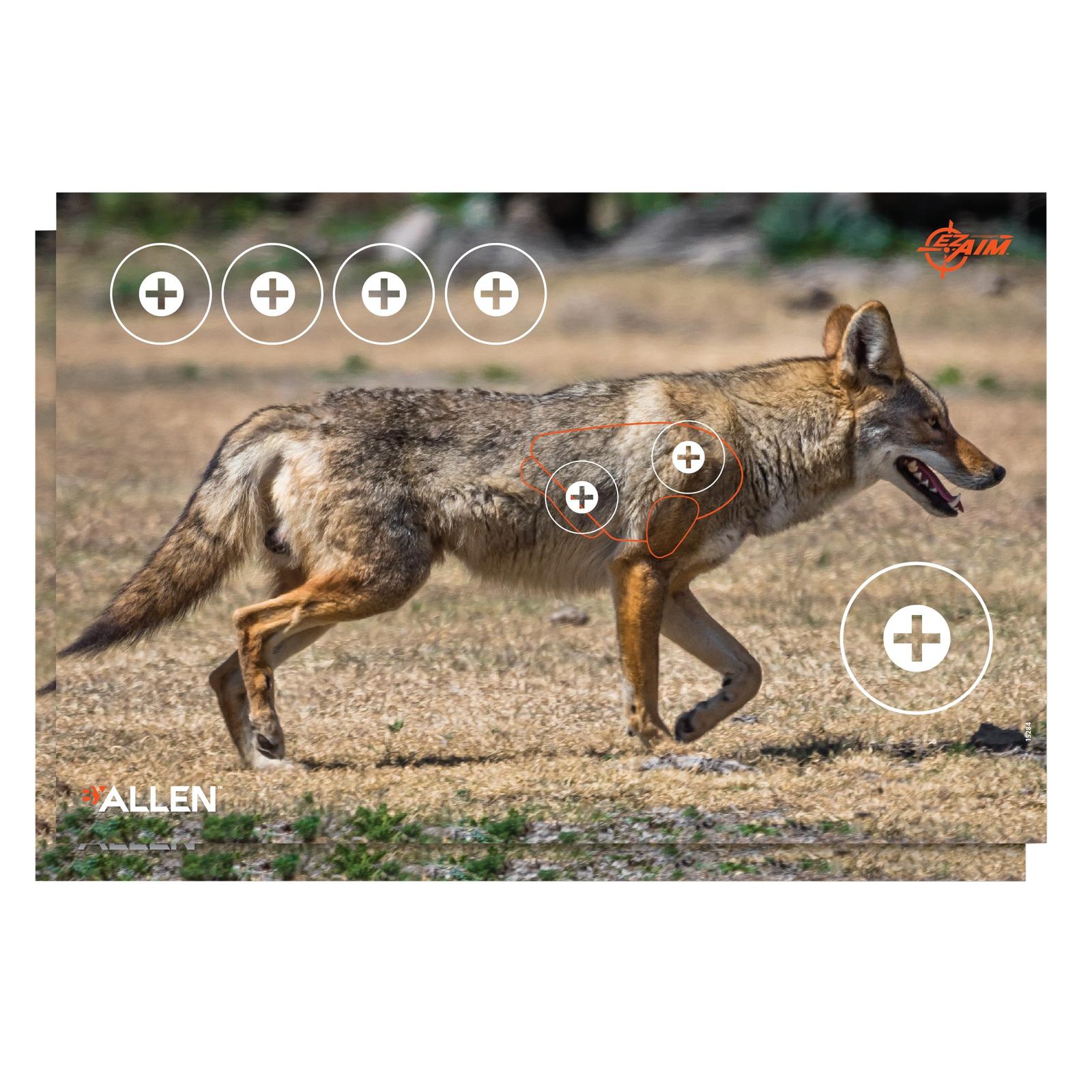 EZ-Aim 15284 Four Color Coyote Paper Hanging 23" x 35" Multi-Color 2 Per Pkg