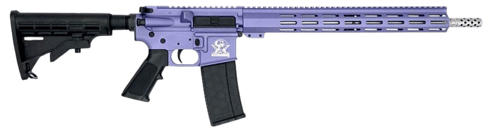 Great Lakes Firearms GL15223SSORC AR-15 223 Wylde 30+1 16" Black Nitride Threaded Barrel, Wild Orchid Cerakote Aluminum Receiver w/Picatinny Rail, M-LOK Handguard, Black Polymer Stock, Mil-Spec Grip