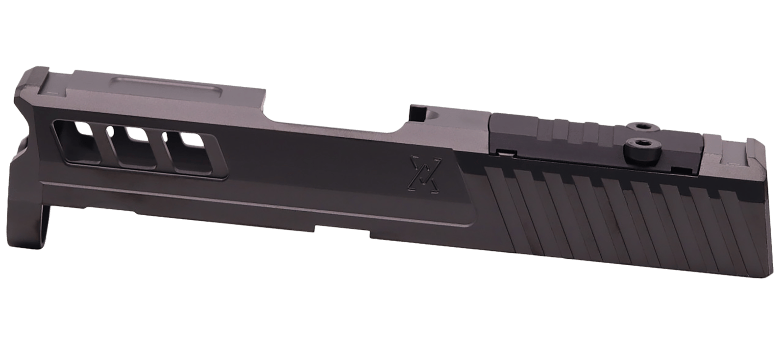 True Precision Inc TPSHCSBCRMS Axiom Optic Cut Slide Fits Springfield Hellcat Black DLC Anodized 416R Stainless Steel