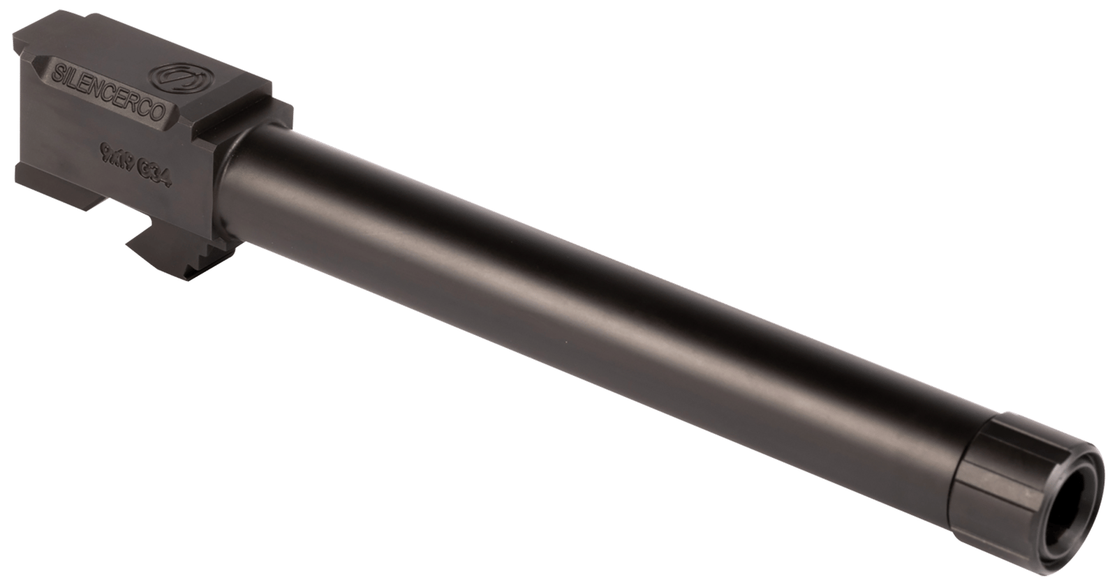 SilencerCo AC860 Glock 9mm Luger 5.80" Threaded Black Nitride Stainless Steel, Fits Glock 34 Gen1-4