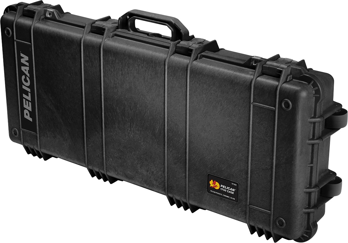 Pelican 0170000000110 Protector Long Case 35.76" Black Polypropylene Foam Padding