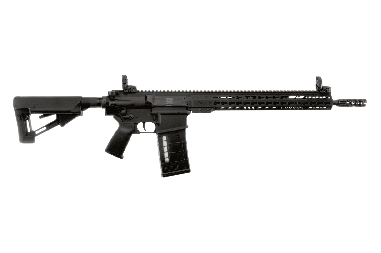 ArmaLite AR10TAC16 AR-10 Tactical 308 Win 25+1 16" Barrel, Black, Magpul STR Collapsible Stock, Magpul MBUS Front & Rear Sights, Flash Suppressor, Optics Ready