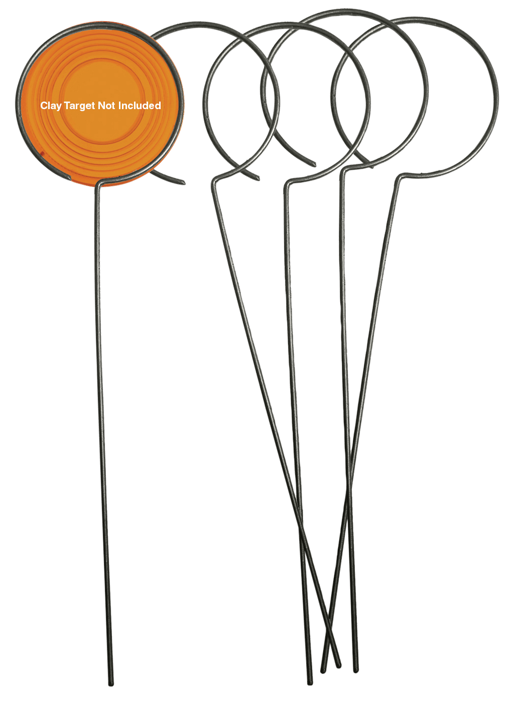 Birchwood Casey 49010 Clay Holder Stand Target Stand Silver Wire Standing 5 Pack