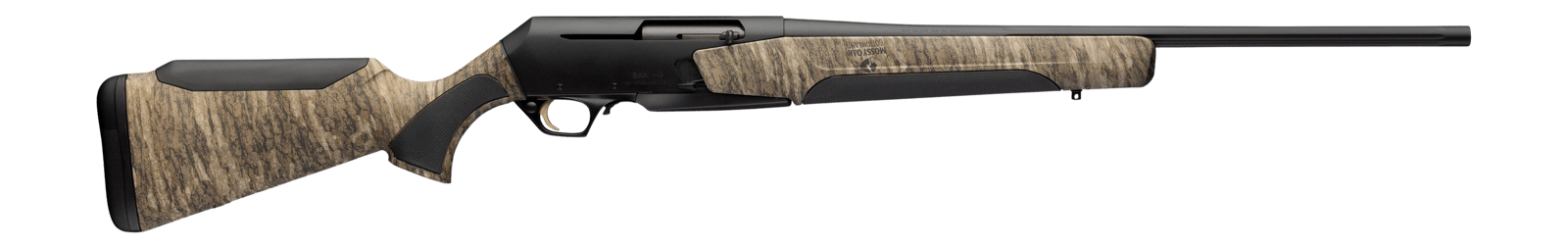 Browning 039029227 BAR MK4 Hunter Full Size 7mm Rem Mag 3+1 24" Matte Blued Steel Barrel & Aluminum Alloy Drilled & Tapped Receiver, Mossy Oak Bottomland Adj Shim Synthetic Stock