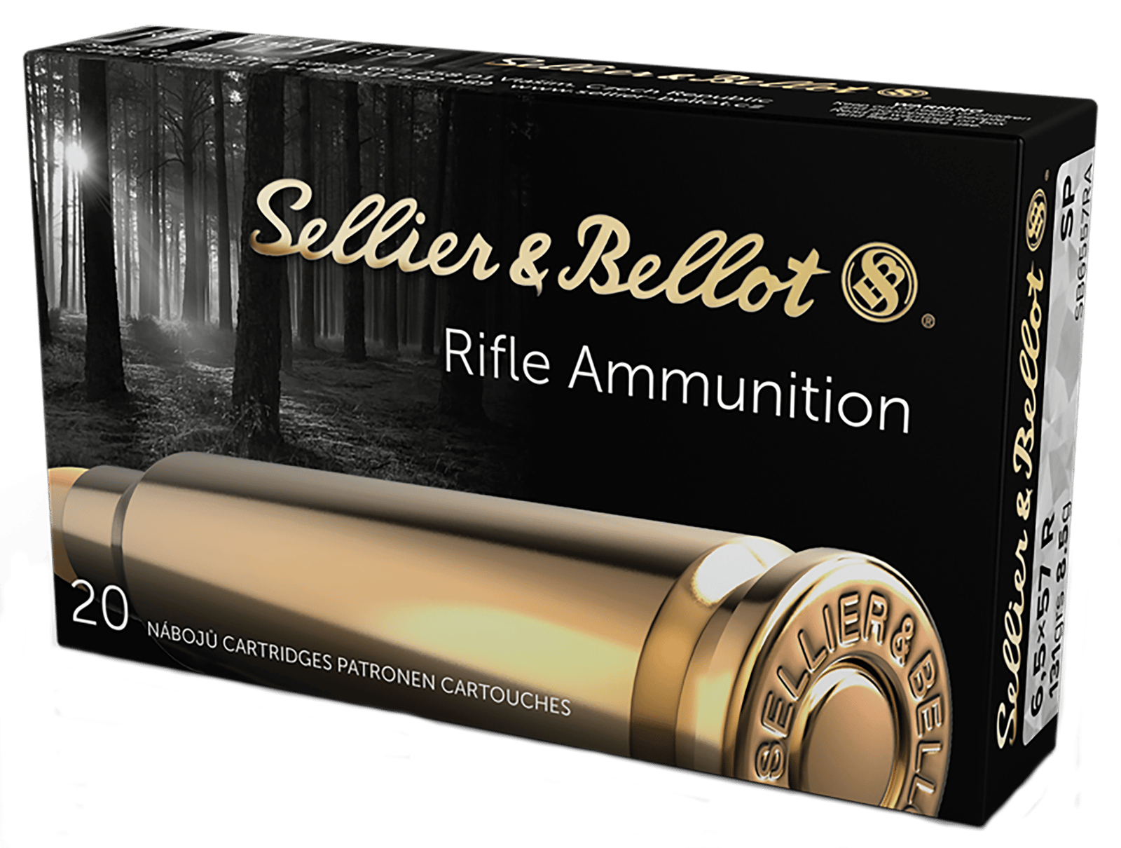 Sellier & Bellot SB6557RA Rifle 6.5x57mm 131gr Soft Point 20 Per Box/20 Case