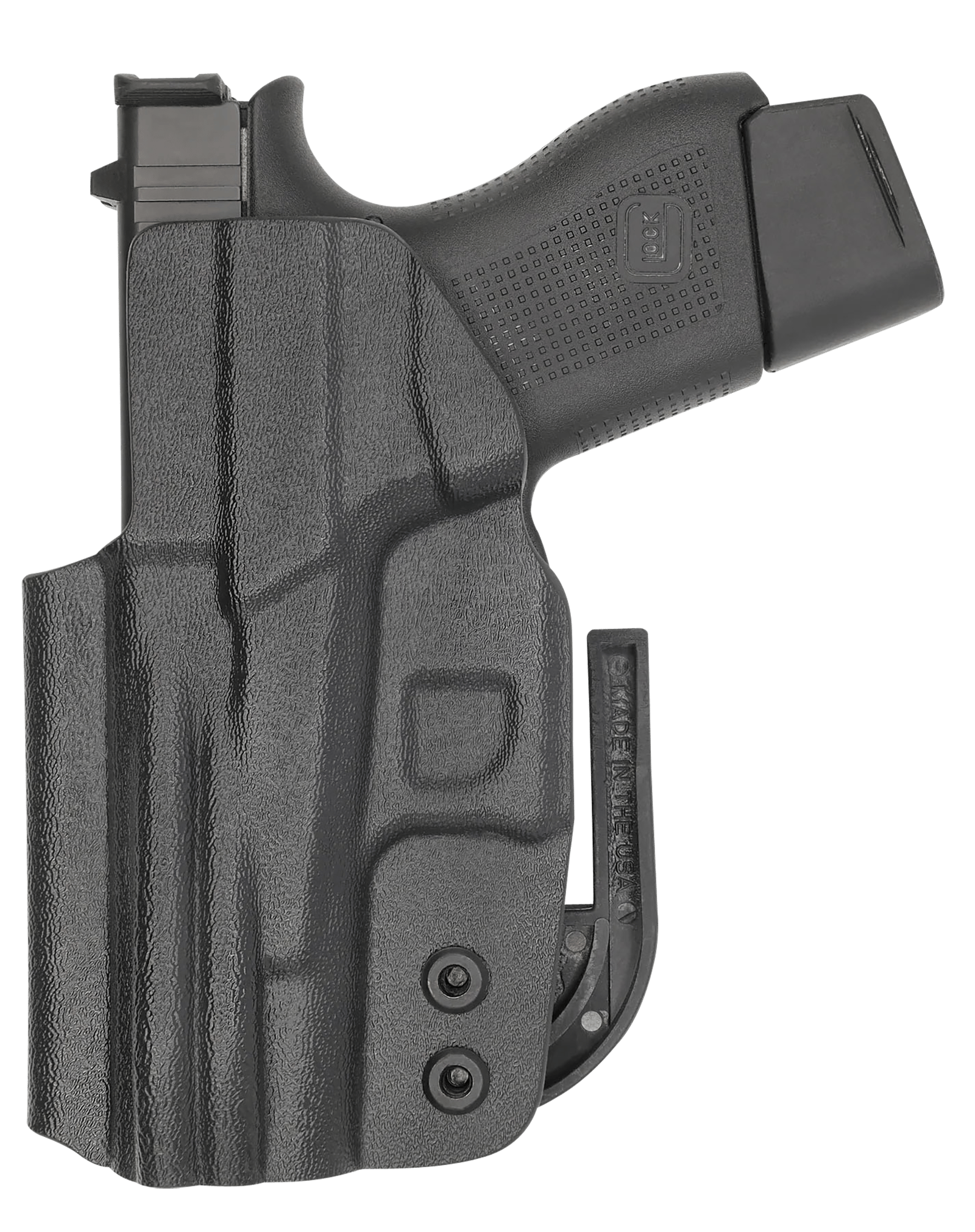 C&G Holsters 0026100 Covert IWB Black Kydex Belt Clip Fits Glock 42
