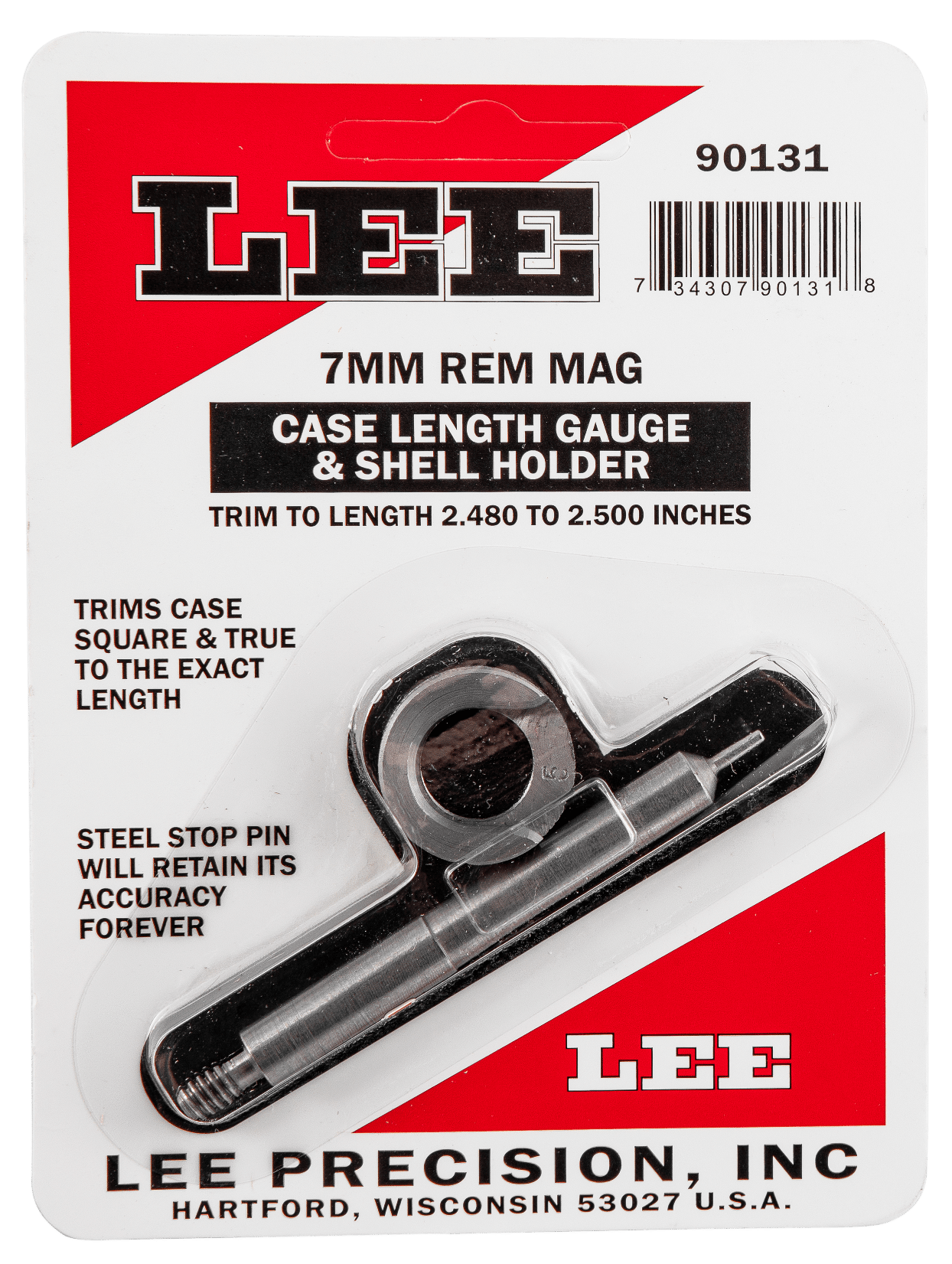 Lee Precision 90131 Case Length Gauge 7mm Rem Mag Steel