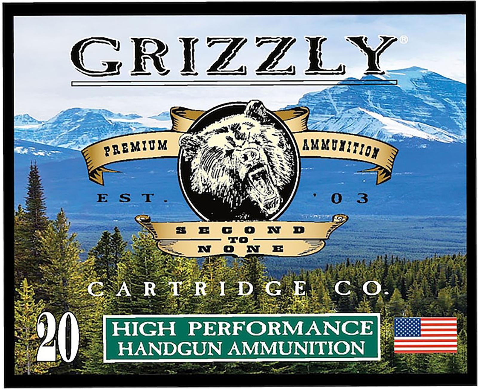 Grizzly Ammo GC10M6 10mmAuto 165gr Jacketed Hollow Point 20 Per Box/10 Case