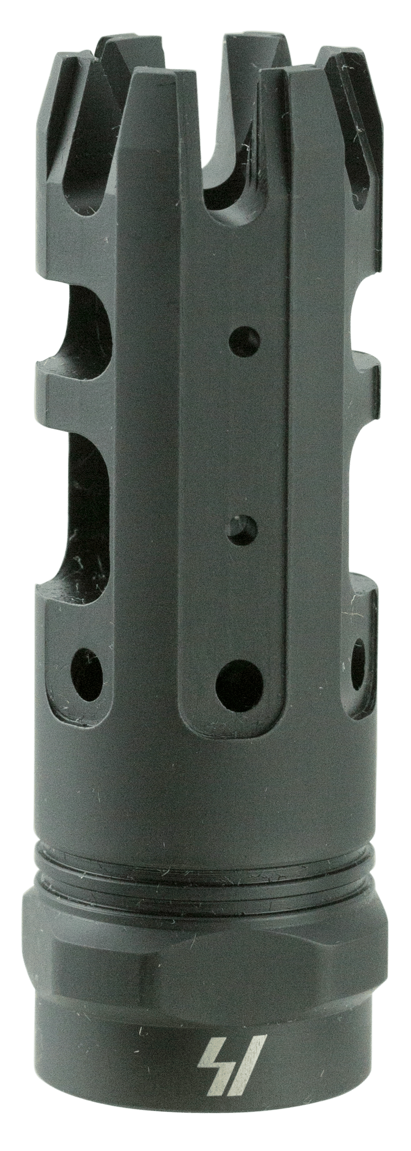 Strike Industries KINGCOMP30 King Comp Black Steel with 5/8"-24 tpi Threads, 2.62" OAL & 0.87" Diameter for 308 Win, 7.62x51mm NATO AR-Platform