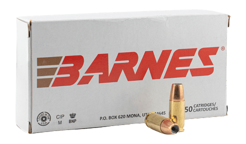Barnes Bullets 32528 9mmLuger 115gr Semi Jacketed Hollow Point 20 Per Box/10 Case