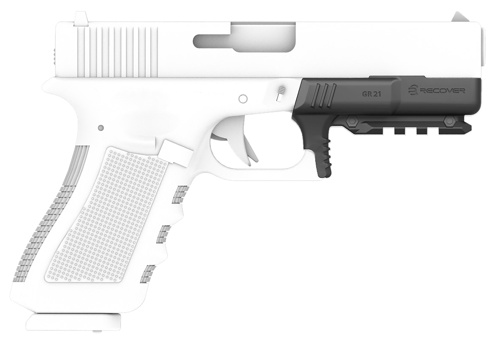 Recover Tactical GR2101 Rail Adapter for Glock 20 &21 Black
