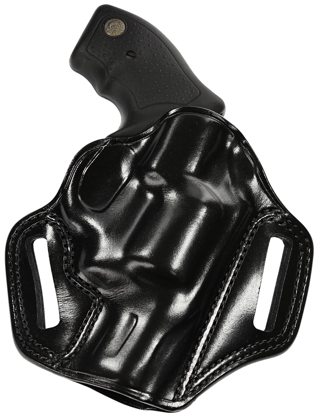 Galco CM270B Combat Master OWB Black Leather Belt Slide Fits Browning Hi-Power/Springfield SA-35/Girsan MC P35/Match Right Hand