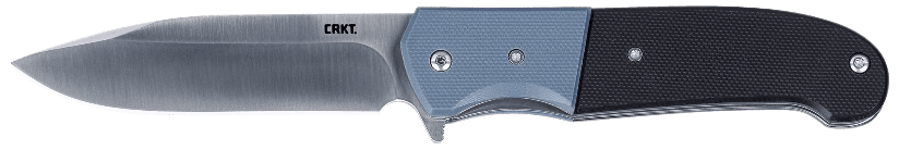 CRKT 6880 Ignitor 3.48" Folding Drop Point Plain Satin 8Cr13MoV SS Blade/ Blue/Black G10 Handle Includes Pocket Clip