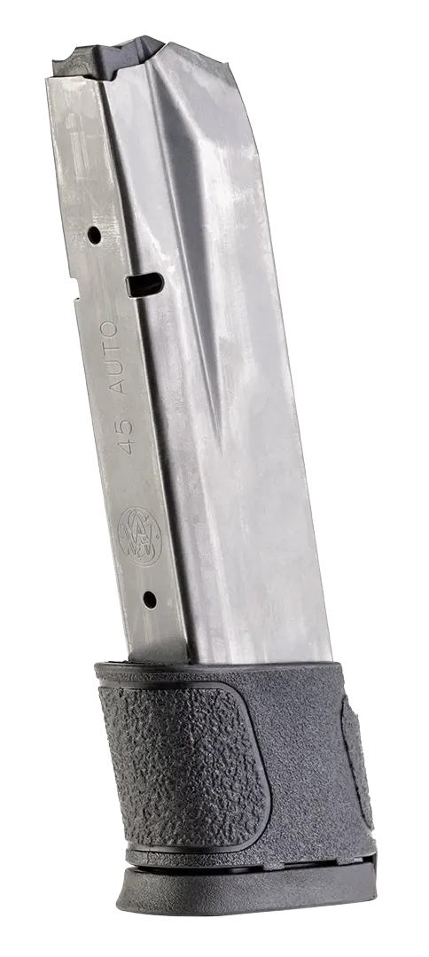 S&W M&P45 MAGAZINE 45 ACP, 14 RD BLK BS PLATE
