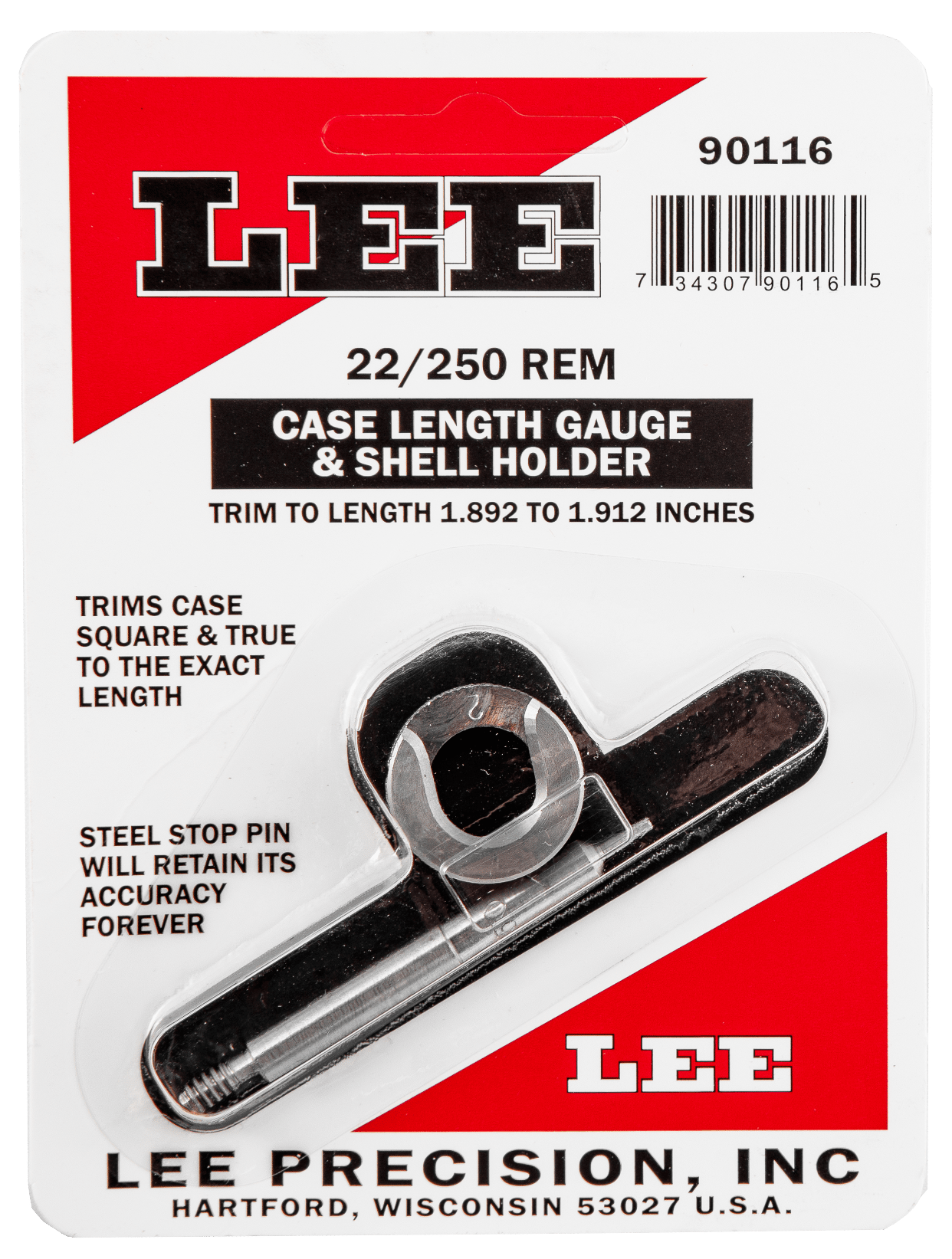 Lee Precision 90116 Case Length Gauge 22 / 250 Rem