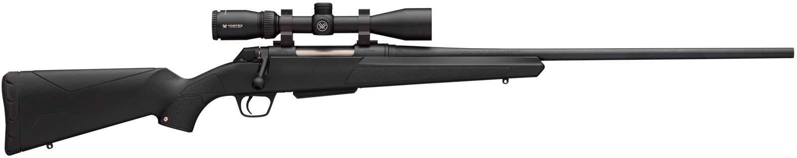 Winchester Guns 535705264 XPR Scope Combo 270 WSM 3+1 Cap 24" Blued Perma-Cote Rec/Barrel Matte Black Stock Right Hand with MOA Trigger System (Full Size) Includes Vortex Crossfire II 3-9x40mm Scope