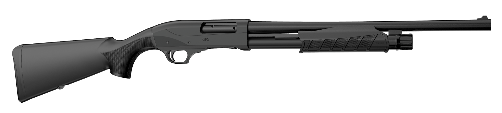 Retay USA GPSTAC18 GPS Tactical Inertia Plus 12 Gauge with 18.50" Deep Bore Drilled Barrel, 3" Chamber, 5+1 Capacity, Matte Black Metal Finish & Black Synthetic Stock Right Hand (Full Size)