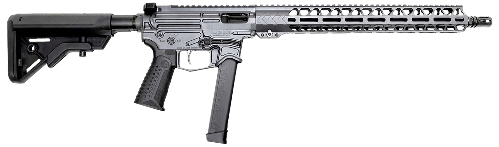 Battle Arms Development XIPHOS001 Xiphos 30+1 16" Black Barrel, Combat Gray Picatinny Rail Aluminum Receiver, M-LOK Handguard, Black Synthetic Stock, Adj Black Grip