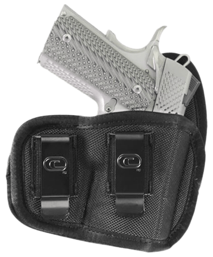 Crossfire Shooting Gear CRFCYCLSA1M1R The Cyclone IWB/OWB Size 01 Black Foam Laminate Belt Clip Fits Micro 1-1.50" Barrel Right Hand