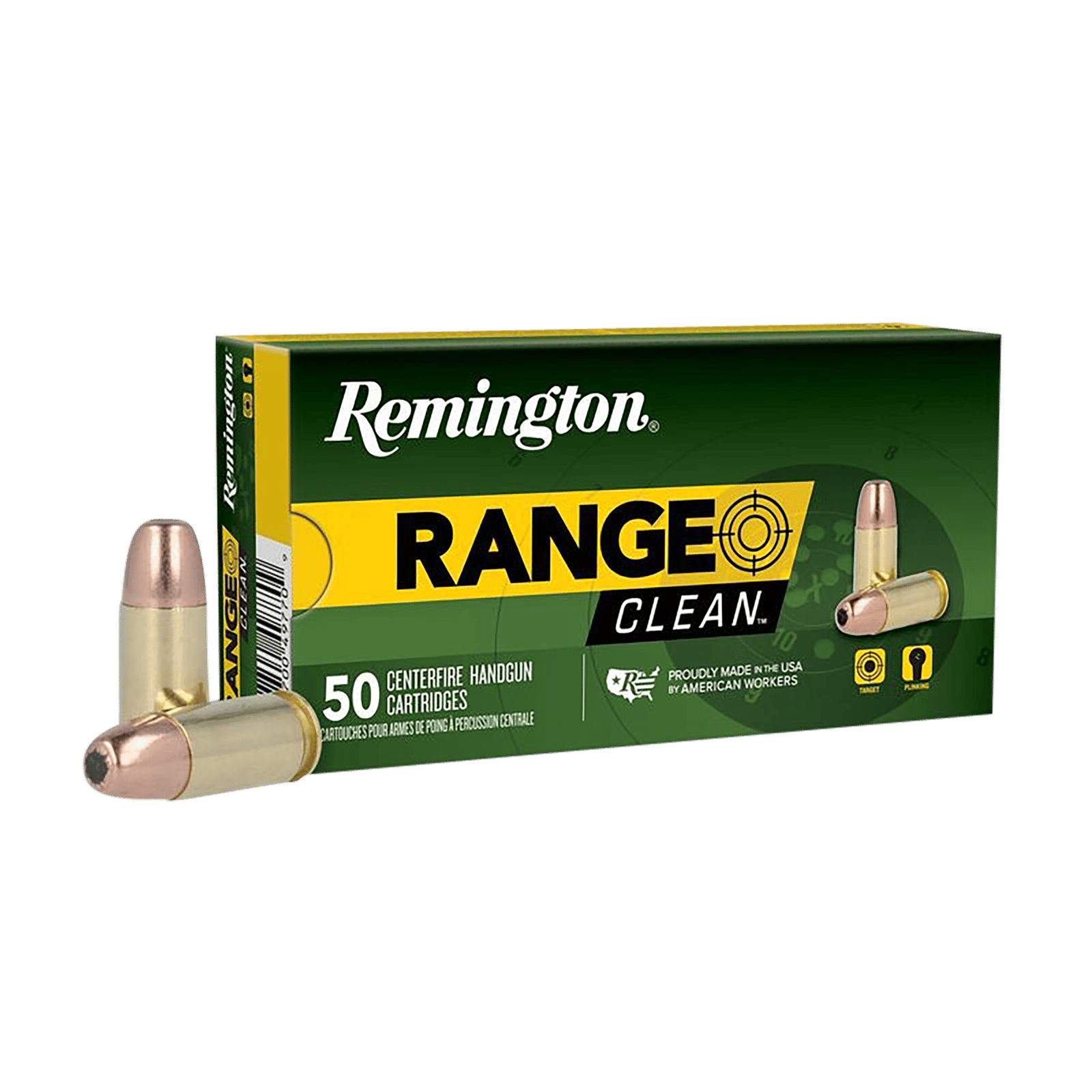 Remington Ammunition 27681 Range 9mmLuger 115gr Flat Nose Enclosed Base 50 Per Box/10 Case