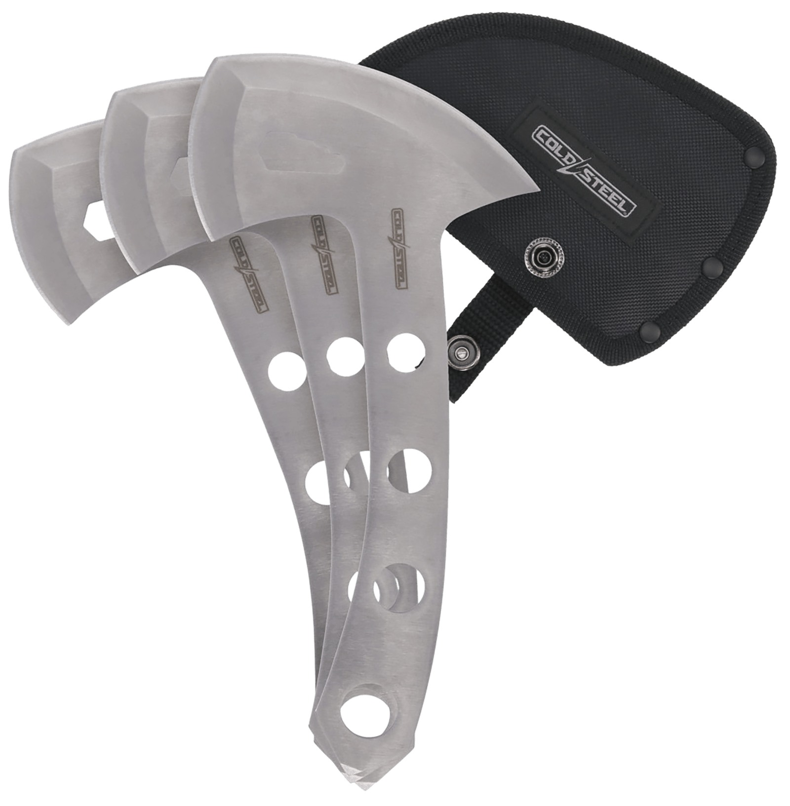 Cold Steel CSTH50AX3PK Throwing Axes 5" Plain 420 Stainless Steel Blade Set of 3