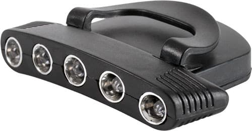 30-06 OUTDOORS CAP LIGHT BRITE TRAIL WHITE LED BLACK