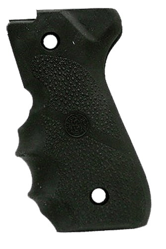 Hogue 92000 Rubber Grip Black Rubber with Finger Grooves for Beretta 92F, 96