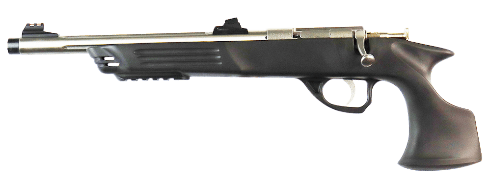 Crickett KSA696 Adult Pistol 22 LR 1rd 10.50" Stainless Steel Threaded Barrel w/Cap, Williams Fire Sights, Integrated Picatinny Accessory Rail, Synthetic Grip, Rebounding Firing Pin Safety