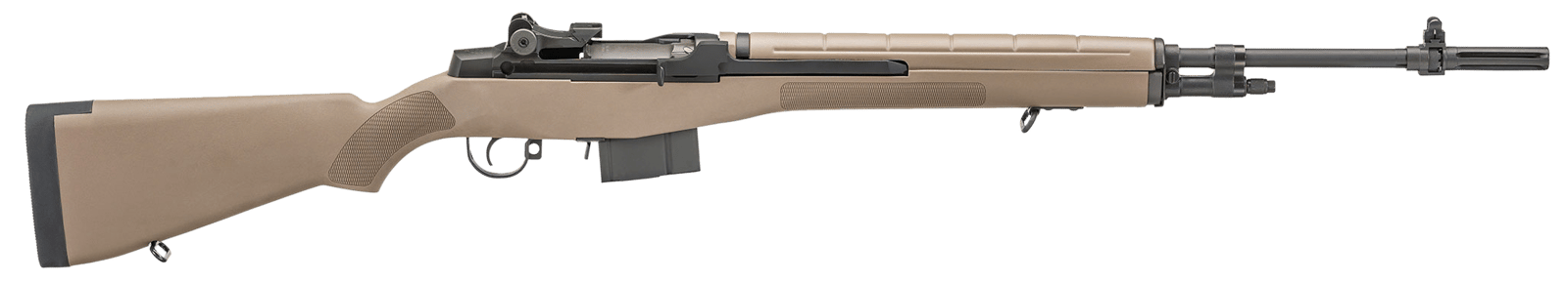 Springfield Armory MA9120 M1A Standard Issue 308 Win/7.62x51mm 10+1 22" Black Parkerized Carbon Steel Barrel, Black Parkerized Steel Receiver, Flat Dark Earth Synthetic Fixed Stock, Right Hand