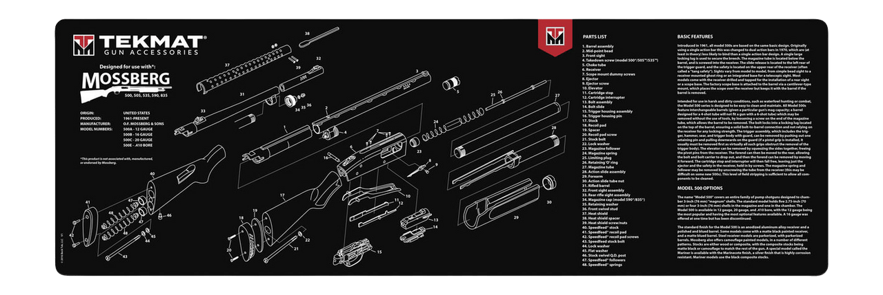 TEKMAT TEK-R36-MOSSBERG 36X12 MOSSBERG SHOTGUN