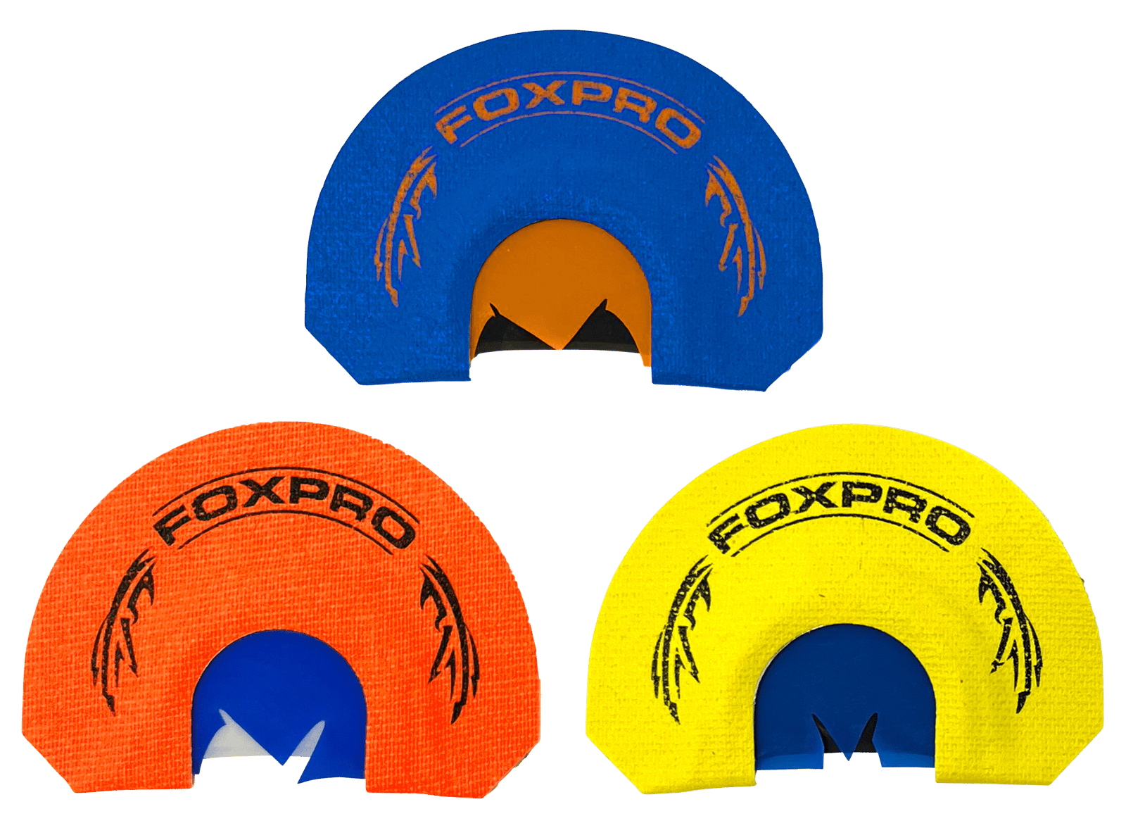 Foxpro CSSPURTKRCOMBO Spurtaker Combo Diaphragm Call Attracts Turkey Blue/Orange/Yellow 3 Pack