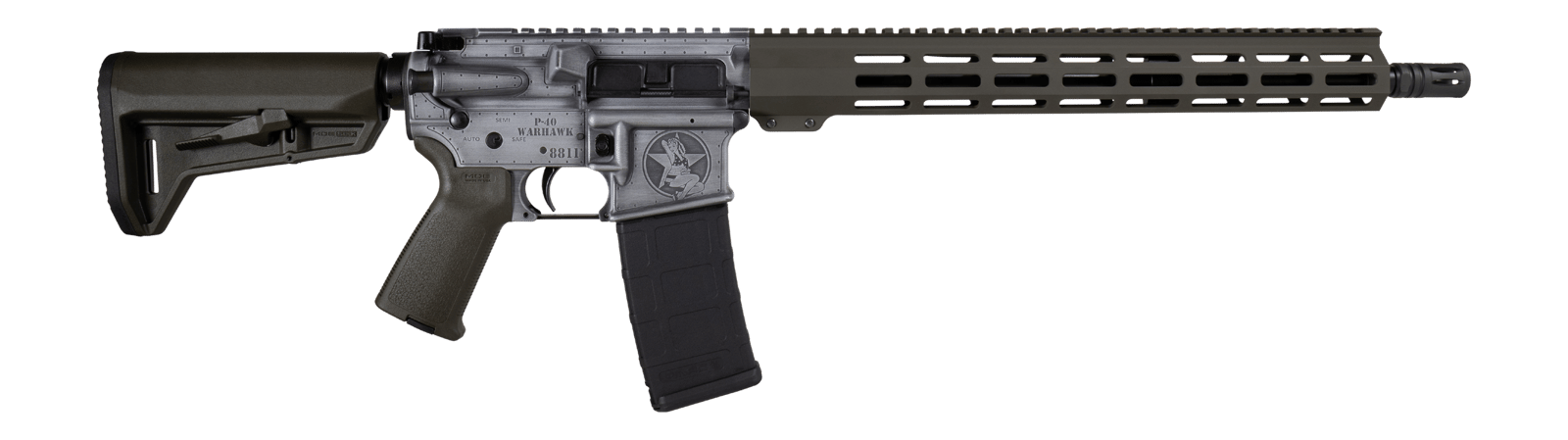 Shark Coast Tactical 300-194-1000-04 Bomber 5.56 NATO 30+1 16" Black Melonite Threaded Barrel, Aluminum Receiver w/Picatinny Rail, M-LOK Handguard, Magpul MOE SL Black Polymer Stock, Magpul MOE Grip,