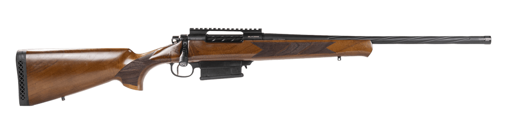 Balikli 336210 BLK 30-06 Springfield 5+1 20" Black Spiral Fluted Threaded Barrel, Black Steel Receiver w/Picatinny Rail, Turkish Walnut Fixed Stock