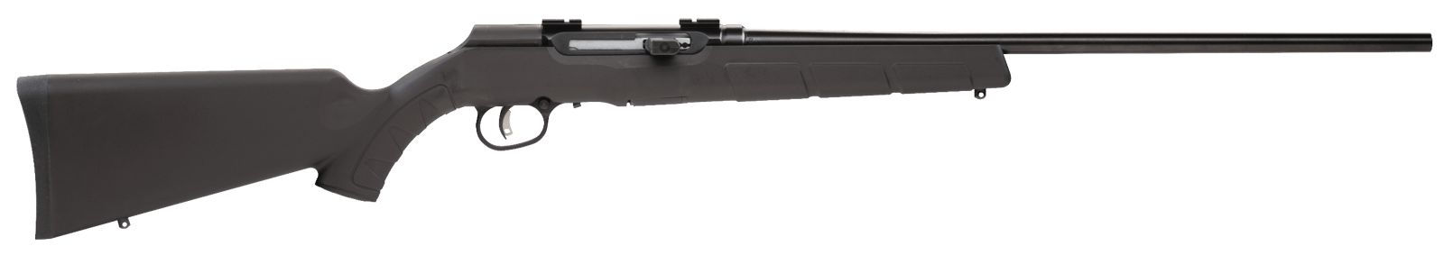 Savage Arms 47400 A Series Magnum Full Size 22 WMR 10+1 22" Matte Black Sporter Barrel, Satin Drilled & Tapped Carbon Steel Receiver, Matte Black Fixed Synthetic Stock, Right Hand