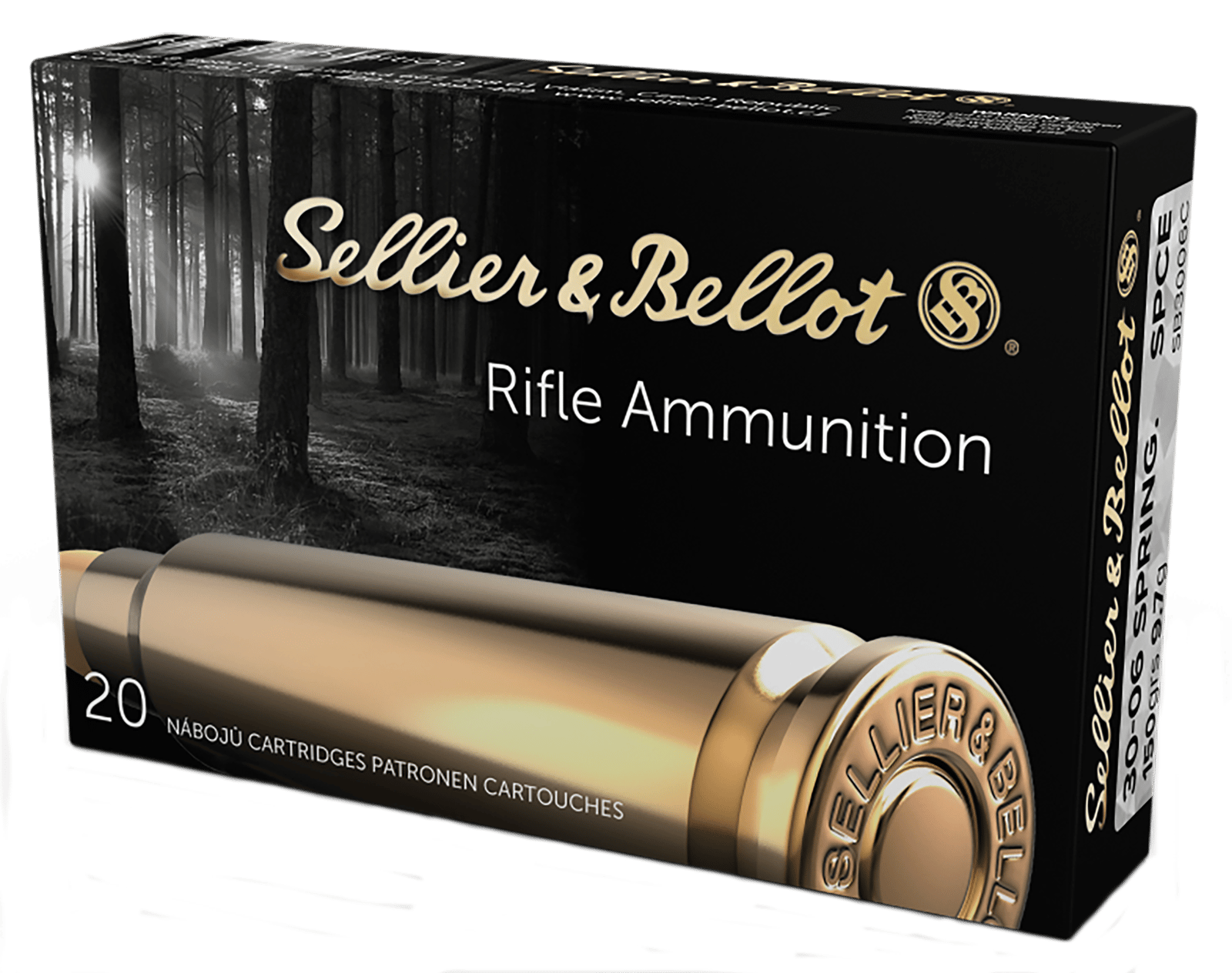 Sellier & Bellot SB3006C Rifle 30-06Springfield 150gr Soft Point Cut Through Edge 20 Per Box/20 Case