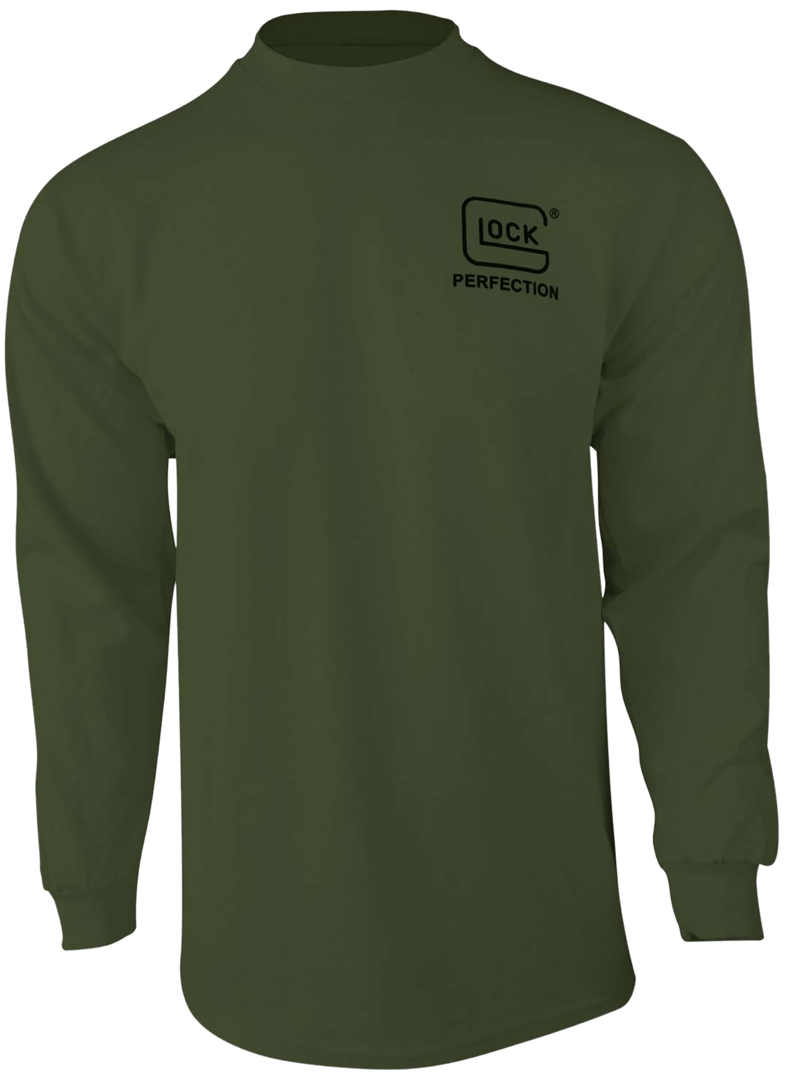 Glock AP96065 Born In Austria Military Green Pre-Shrunk Cotton Long Sleeve Small