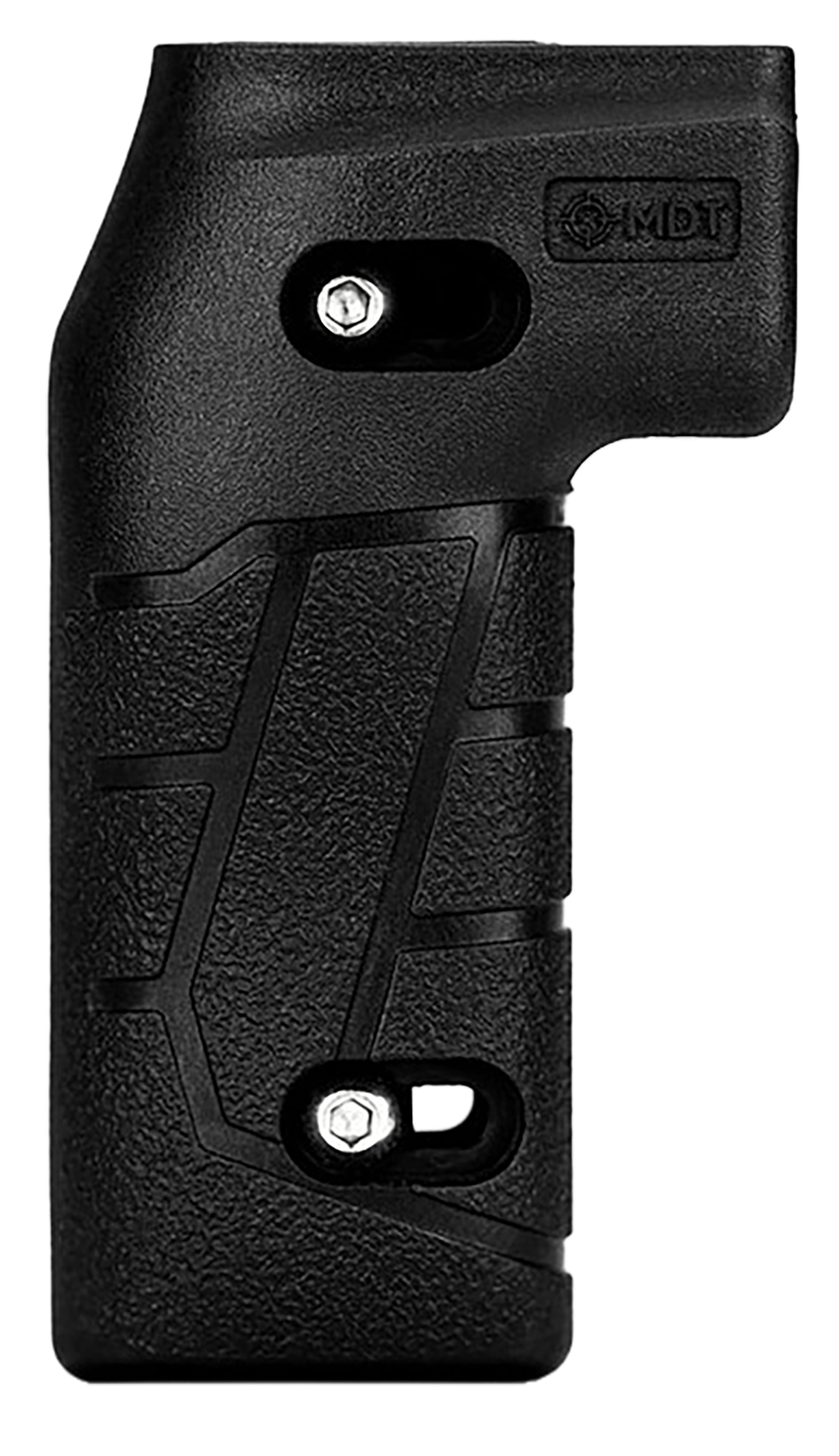 Mdt Sporting Goods Inc 105173BLK Premier Vertical Grip Black Polymer, Removable Side Panels, Fits MDT Chassis