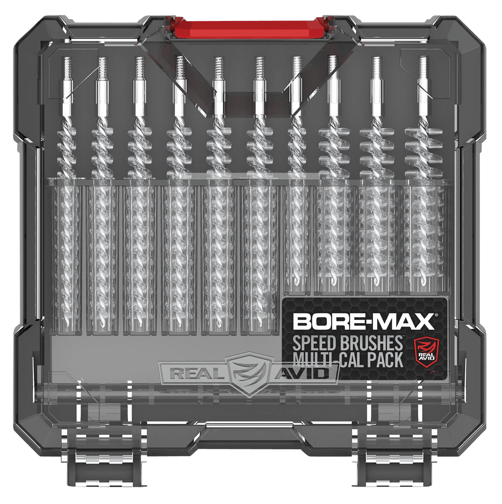 Real Avid AVBMSBS Bore-Max Speed Brush Set Multi-Caliber Nickel-Plated