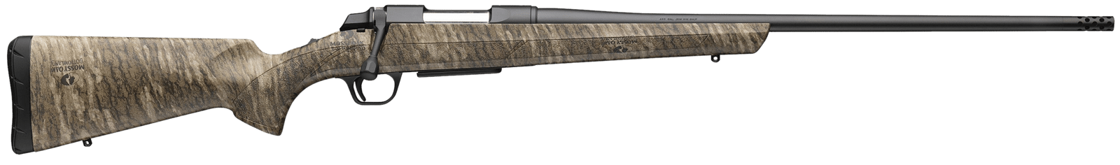 Browning 035841229 AB3 300 Win Mag 3+1 22" Matte Blued Threaded Sporter Barrel, Matte Blued Drilled & Tapped Steel Receiver, Fixed w/Textured Grip Panels Mossy Oak Bottomland Composite Stock