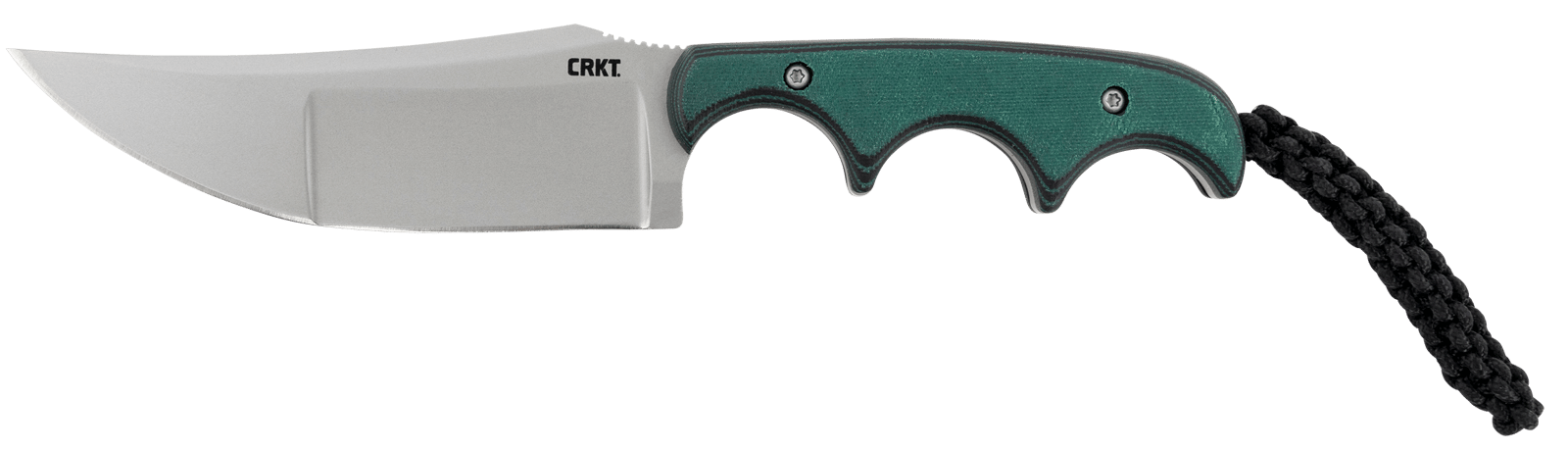 CRKT 2394 Minimalist Katana 3.56" Fixed Plain Bead Blasted 8Cr13MoV SS Blade/ Green Resin Infused Fiber Handle Includes Lanyard