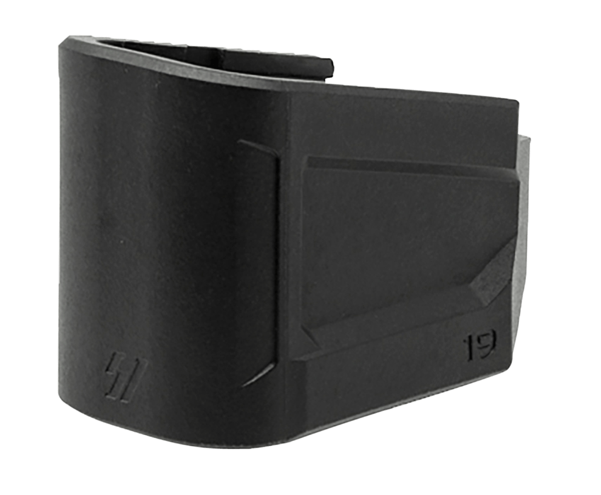 Strike Industries EMPG19 Enhanced Magazine Plate +5, 9mm Luger, Compatible w/Glock 19, Black Polymer