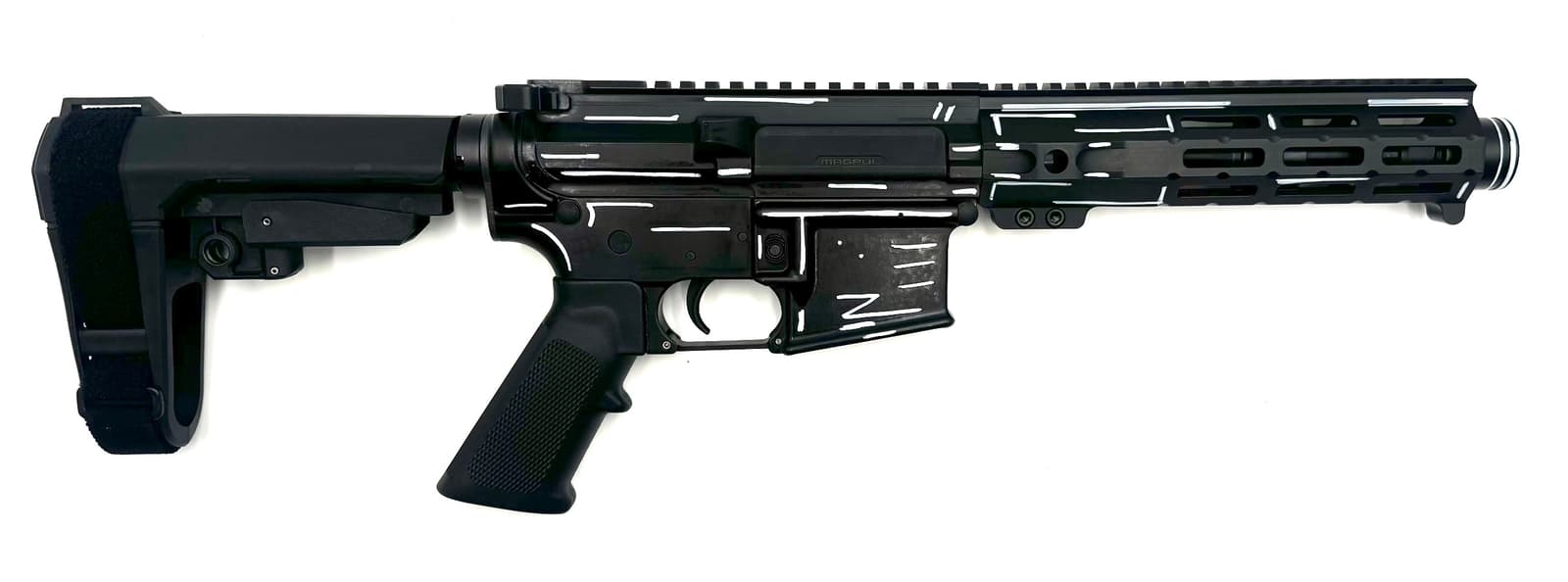 ZEUS ARMS AETHER DARKSIDE STITCH 5.56 PISTOL 7.5" SBA3 BRACE 1-30RD MAG