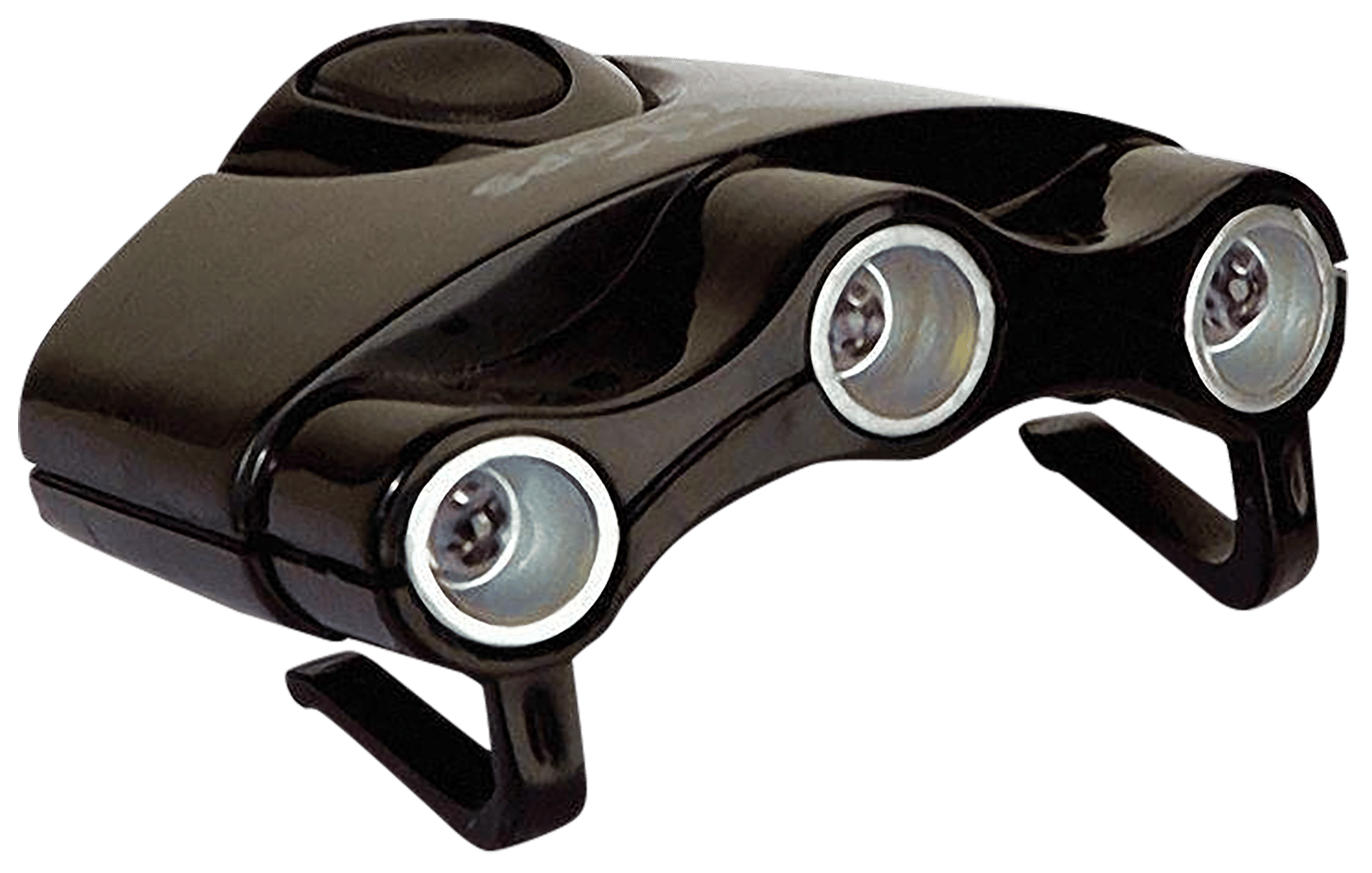 Cyclops CYCHC1W Orion Hat Clip Light 17.5 Lumens Green/White/UV LED Bulb Black Clip-On