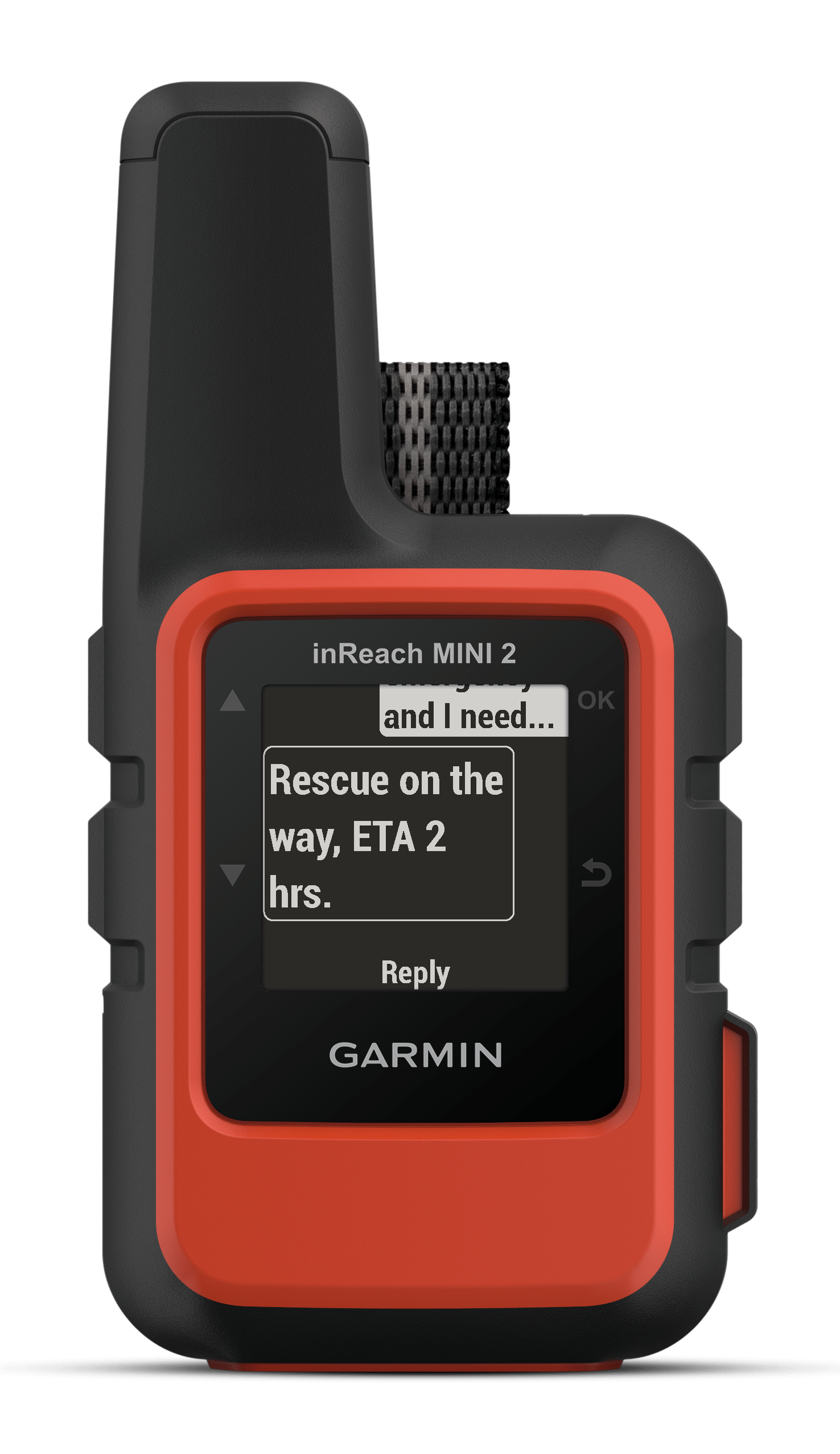 Garmin 0100260200 inReach Mini 2 Satcom Communication/SOS/Maps Black/Red Internal Rechargeable Lithium Battery Bluetooth/ANT+ GPS Yes