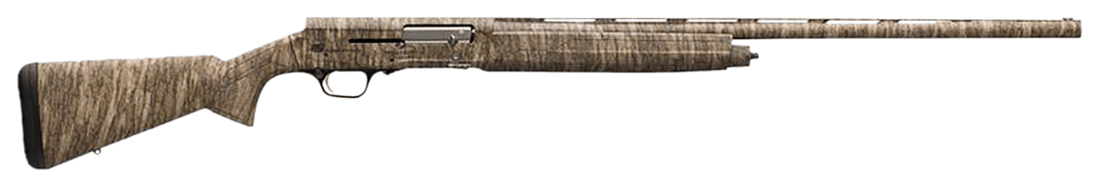 Browning 0118252004 A5 12 Gauge 28" Barrel 3.5" 4+1, Full Coverage Mossy Oak Bottomland, Textured Synthetic Stock With Closed Radius Pistol Grip