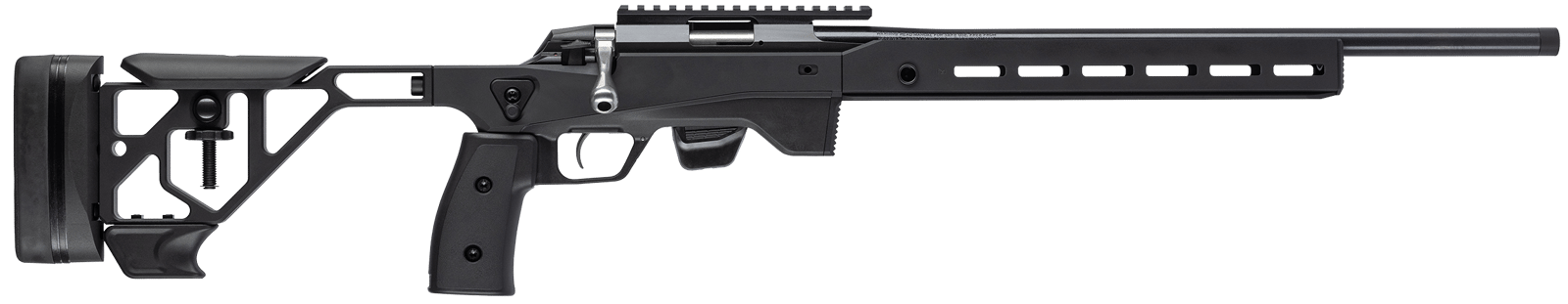 Tikka JRT1XATB30020 T1X Ace Target 22 LR 10+1 20" Black Anodized Threaded Barrel, Picatinny Rail Receiver, ARCA/M-LOK Handguards, Black Adjustable Aluminum Stock, Black Polymer Grips