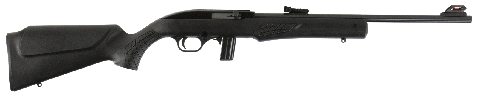 Rossi RS22L1811 RS22 Semi-Auto 22 LR Caliber with 10+1 Capacity, 18" Barrel, Blued Metal Finish & Monte Carlo Black Synthetic Stock Right Hand (Full Size)